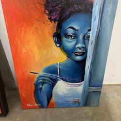 Original Fine Art Portrait - Christopher Brown (NOT Singer)