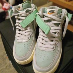 Nike Air Force 1  Teal & Grey Mid '07 LX 