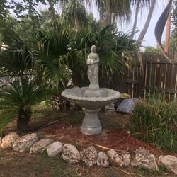 Concrete Lady Fountain 