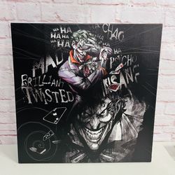 Joker DC Comics Stretched Canvas Print RARE 24x24 Artissimo Sports/Entertainment