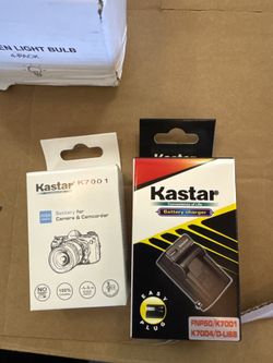 Kastar K7001 Battery & Kastar Battery Charger (model FNP50/K7001/K7004/D-LI68)