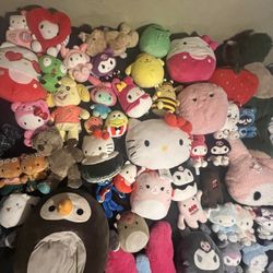 Hello Kitty And Sanrio Plushies 