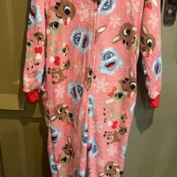 Christmas Pajama Onesie Girls