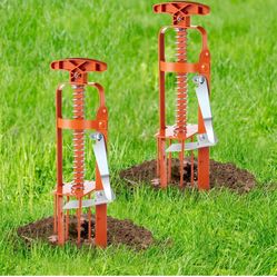 2 Pack Mole Trap for Lawns, Plunger Style Mole Killer, Alloy Steel Mechanical Gopher Vole Traps, Gopher Trap for Outdoor Yard Garden, Easy Quick Captu