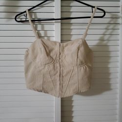 Corset Corduroy Top