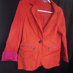 Orange And Pink Women’s Blazer L