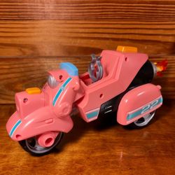 Paw Patrol The Movie Liberty Deluxe Pink Motorcycle Spinning Flames Vehicle Toy