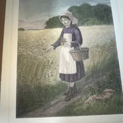 Antique C. Klackner Hand Colored Etching