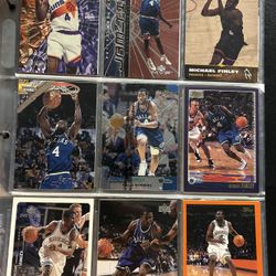 Michael Finley Basketball Card Lot Of 12 Cards
