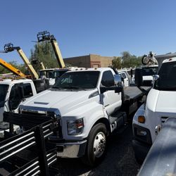 2019 Ford F 750 Single Cab Flatbed Goose Neck 