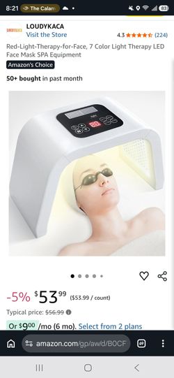 Face therapy, red light