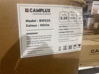 CAMPLUX 5.28 GPM Outdoor Portable Propane Tankless Water Heater with Eco/Full Mode and LED Display, 136,000 BTU