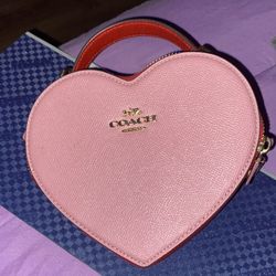 Coach Pink/Red Heart Purse 2022 