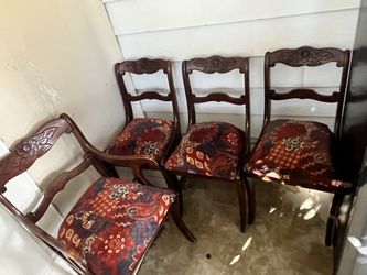 Solid wooden chairs