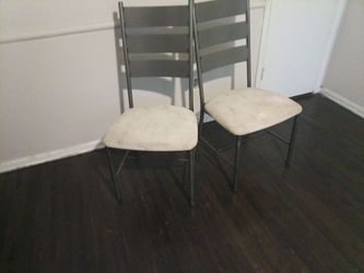 Pair of Amisco Tori metal dining chairs delivery available