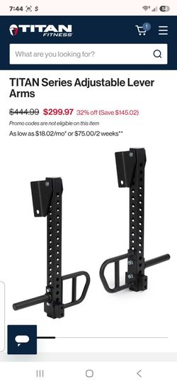 Lever Arms 3x3 rack