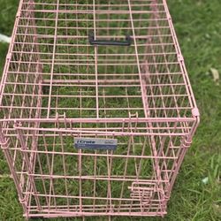 Large Pink Dog Cage