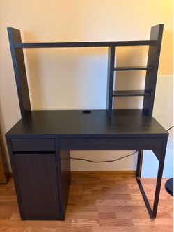 IKEA MICKE Desk, black-brown
