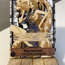 One Piece Boa Hancock Manga Wooden Card