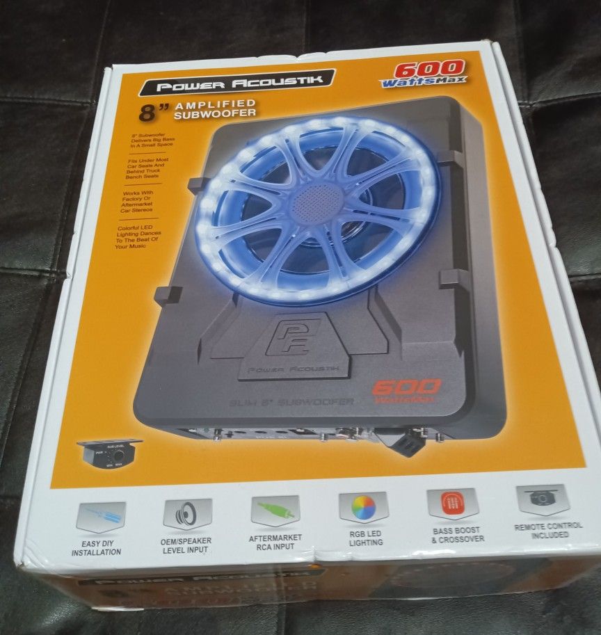 Power Acoustik 600 Watt 8" Subwoofer...New