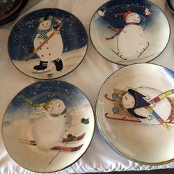 SNOWMAN DISH SET 