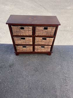 Wicker Drawer Dresser