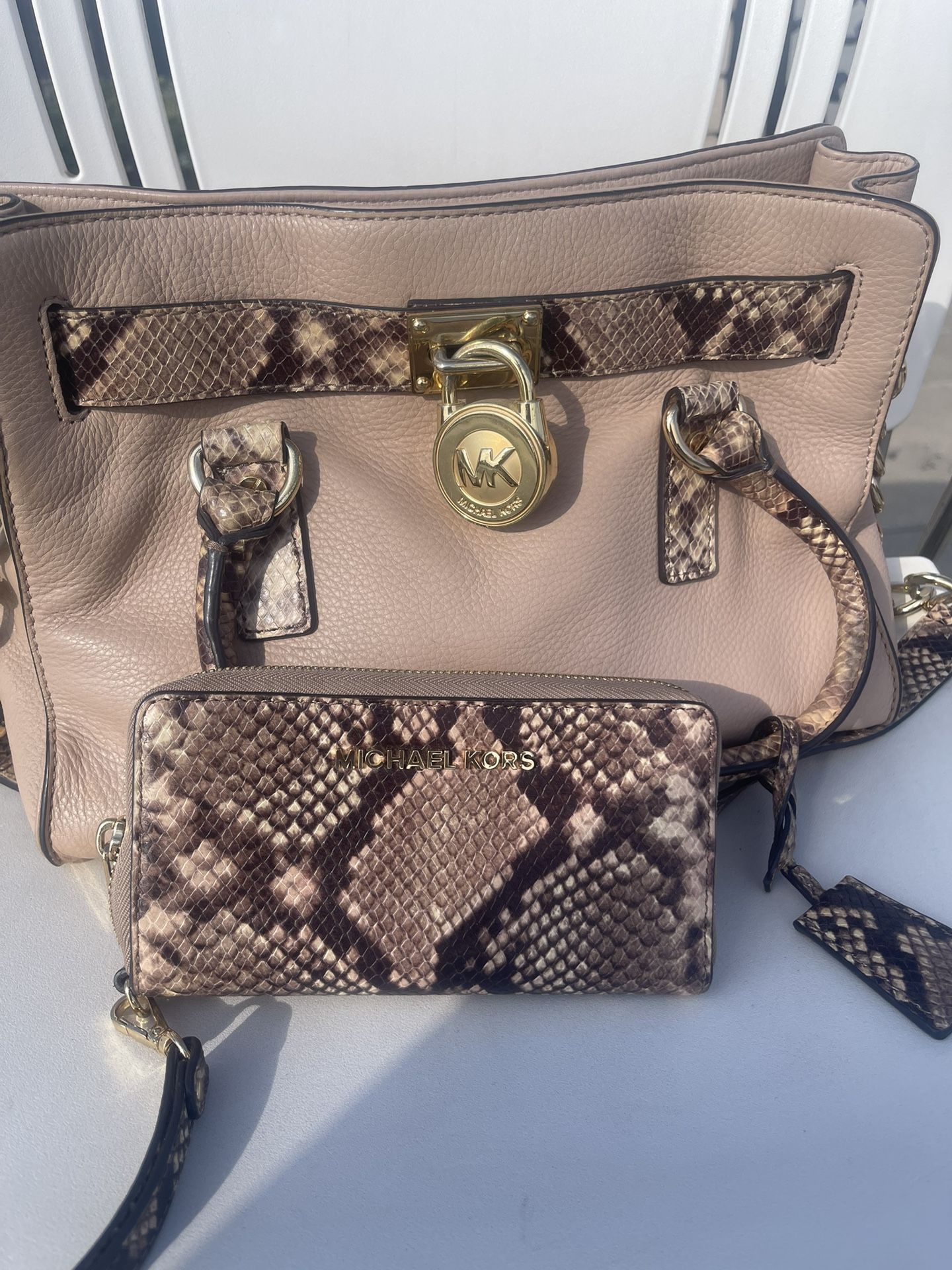 Authentic MK Handbag With Matching Wallet
