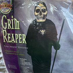 grim reaper kids costume size m