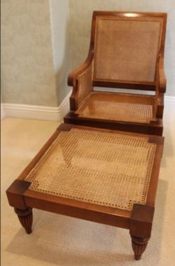 Chair With Ottoman It's Cane Back Chair By Hekman