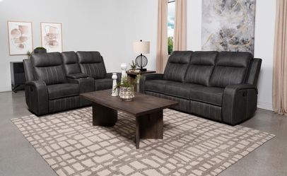 New 2PC Reclining Sofa and Love Seat On Sale Now