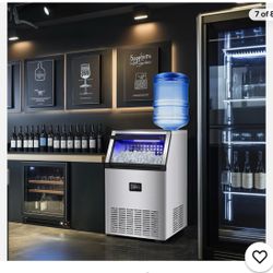 Commercial Ice Maker Machine, 175Lbs/24H with 45Lbs Storage, 55Pcs Clear Ice Cub  Retail price $647.99  Lightly used-Like new  $320
