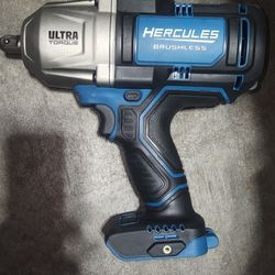 HERCULES 20V Brushless Cordless, 1/2 in. Ultra Torque Impact Wrench with Detent Anvil - Tool Only