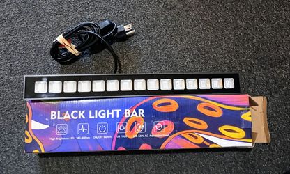 UV Black Light Bar with Power Cord