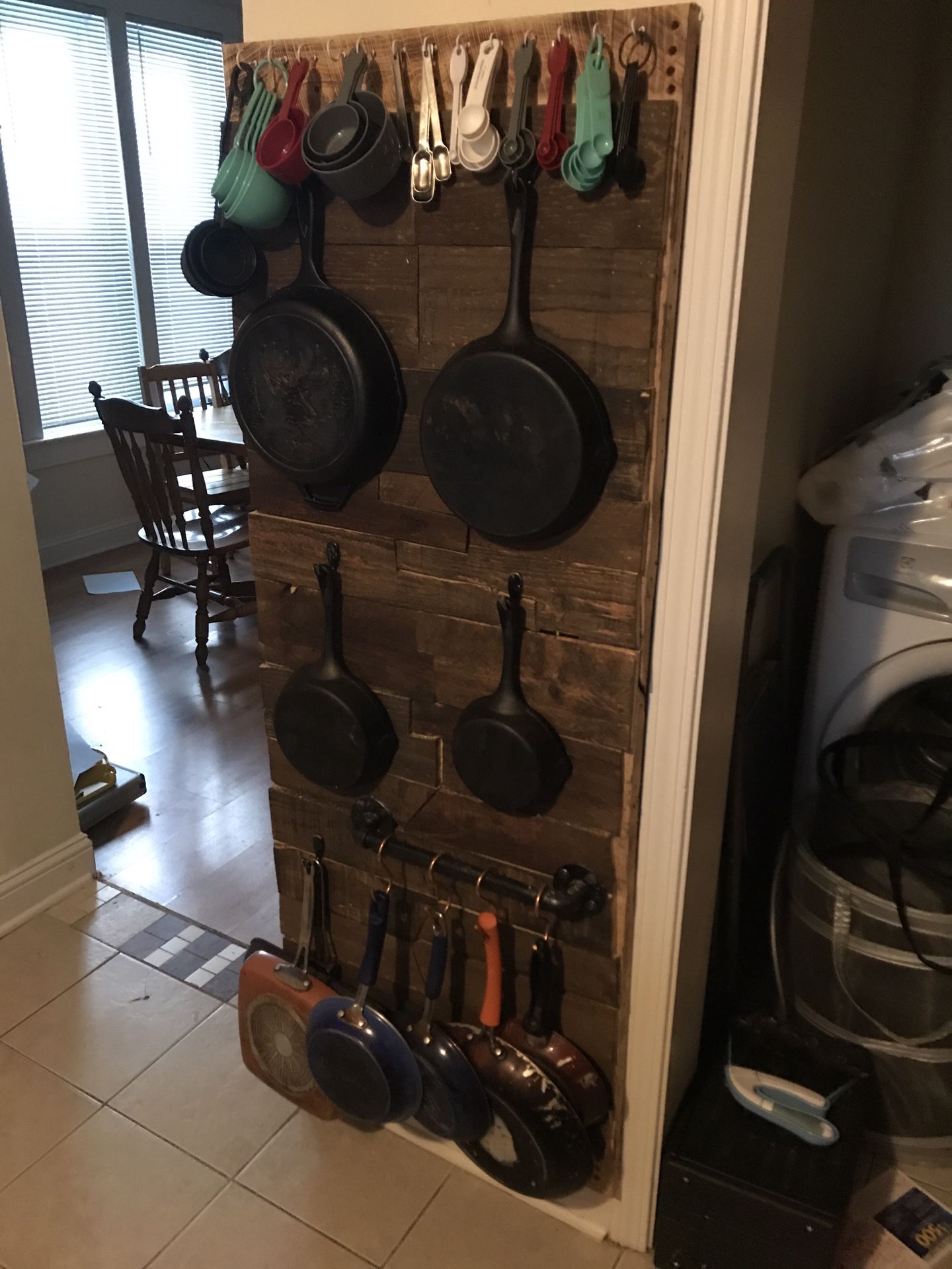Rustic pot and pan holder/hanger