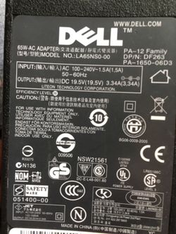 Original dell charger 19.5v-3.34