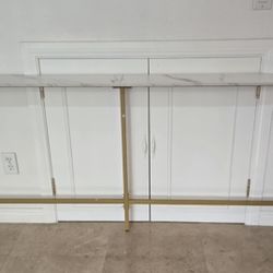 Brand New 70" Console Table With Charging Station & Plug Ins 