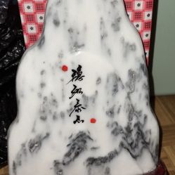 Burma Jade Mountain Large Desk Ornament