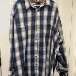 Men’s St. John’s Bay Flannel Button Down Size 4XL
