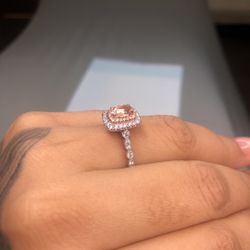 Neil lane morganite outlet engagement ring