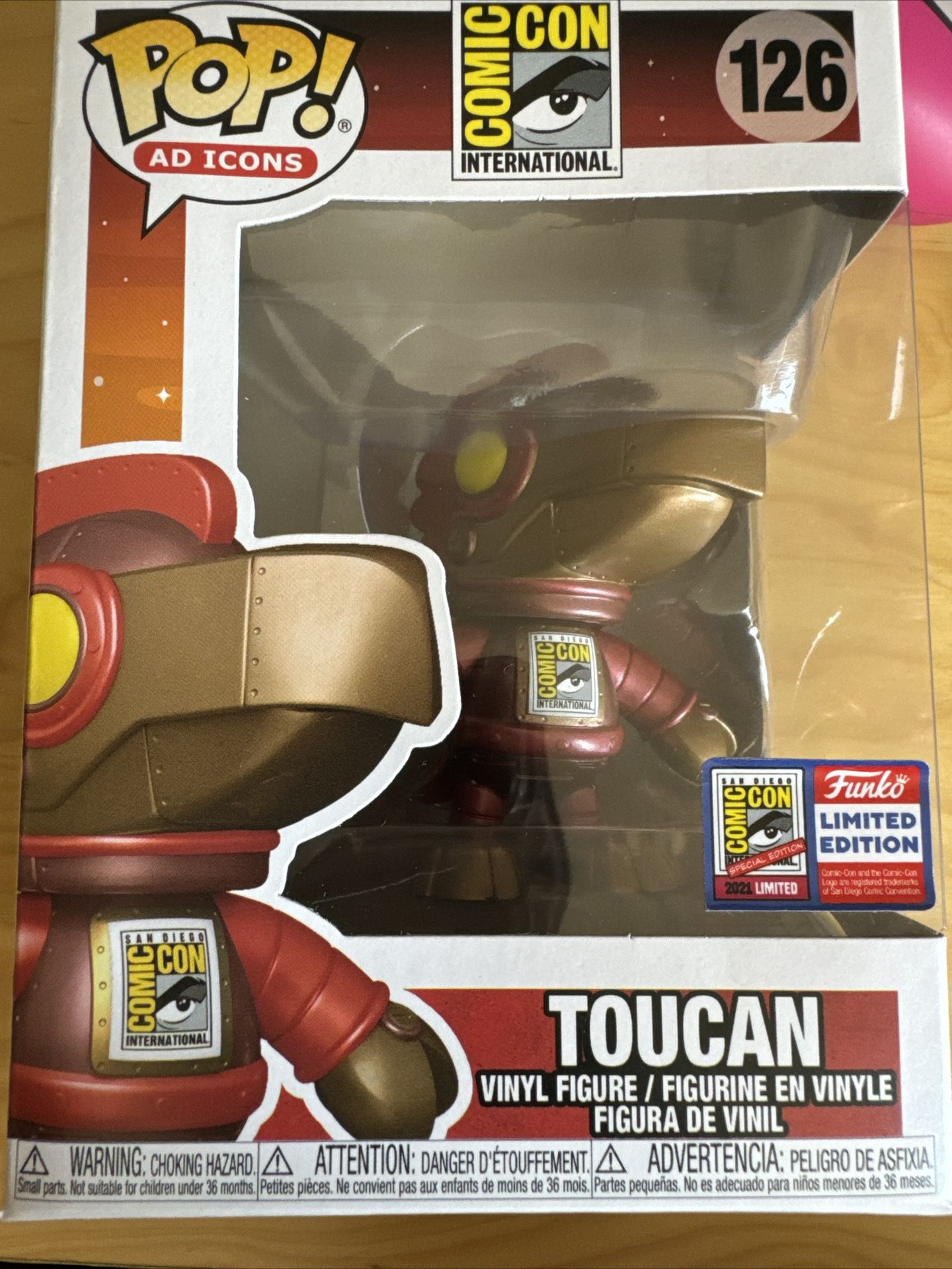 Comic Con Toucan 2021 Exclusive STICKER damaged 