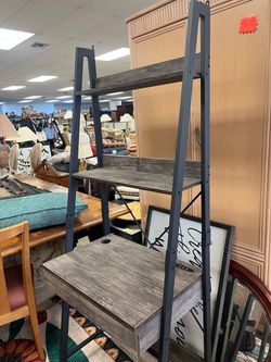 Ladder Desk with Shelves