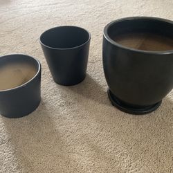 Dark Grey Pots
