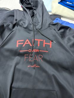 3XL Active Faith Faith Over Fear Hoodie