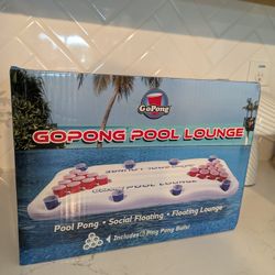 GoPong Pool Lounge Beer Pong Inflatable