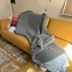 Bearaby Tree Napper Teal Weighted Blanket