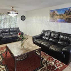 LEATHER COUCHES FOR SALE TOTAL, INCLUDING 3 SEATER AND LOVESEAT