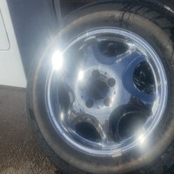 Chrome Rims And Michelin Tires 