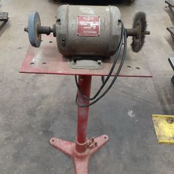 BENCH GRINDER WITH STAND WORKS GOOD