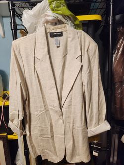 NWT Cream Women's 3/4 Sleeve Blazer, Sz 20