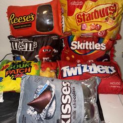 Valentines Day Candy Plush Pillow 